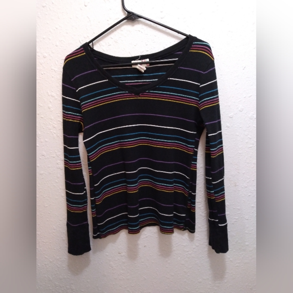 Vintage Y2K OP Thermal V neck Tee